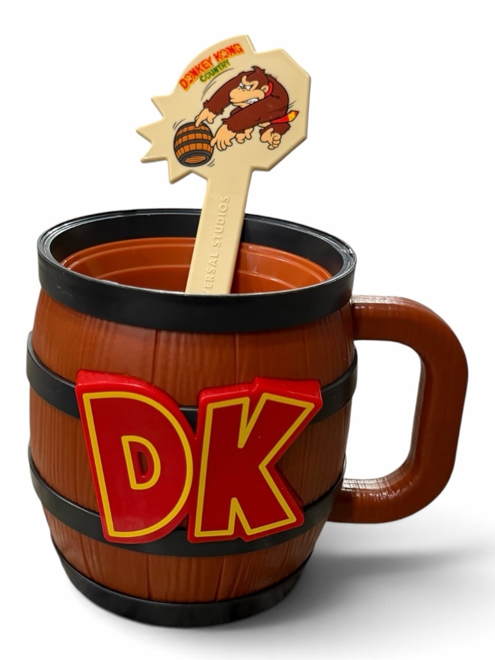 Universal Epic Nintendo Donkey Kong Country DK Barrel Crush Float Mug Cup Spoon